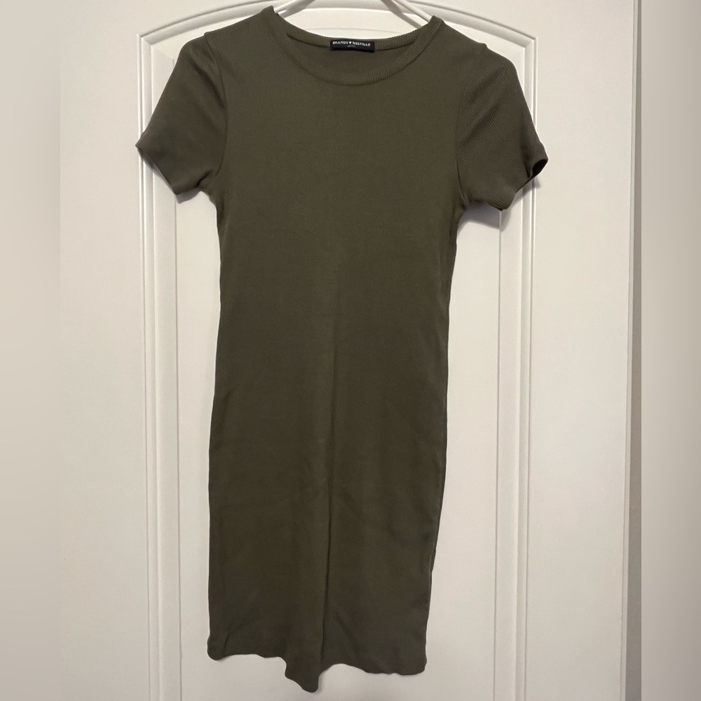 Green Brandy Melville T Shirt Dress